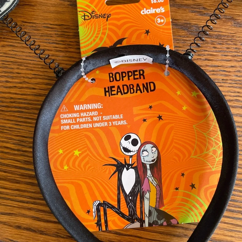 Disney Claires The Nightmare Before Christmas Jack Skellington Bopper Headband